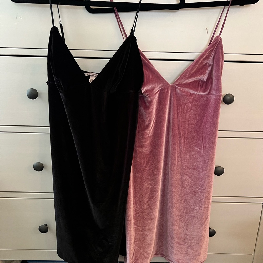 Victoria's Secret Velvet Slip Dress in Mauve